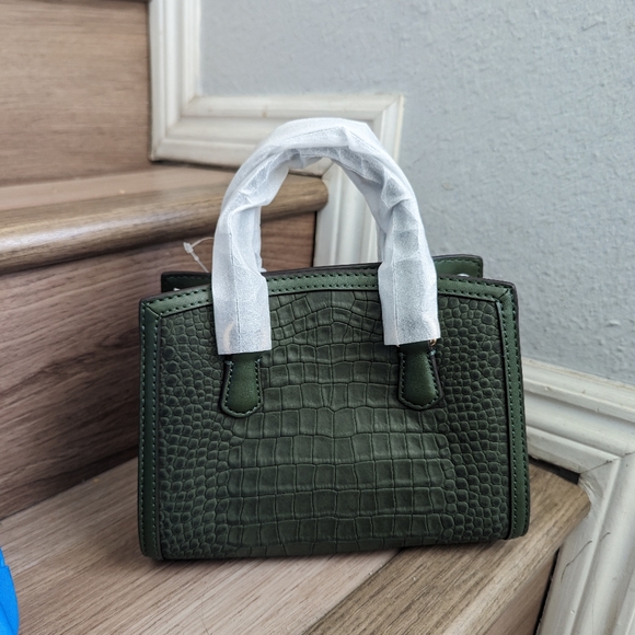 Michael Kors Chantal Extra-Small Crocodile Embossed Leather Messenger Bag Amazon - Picture 3 of 5